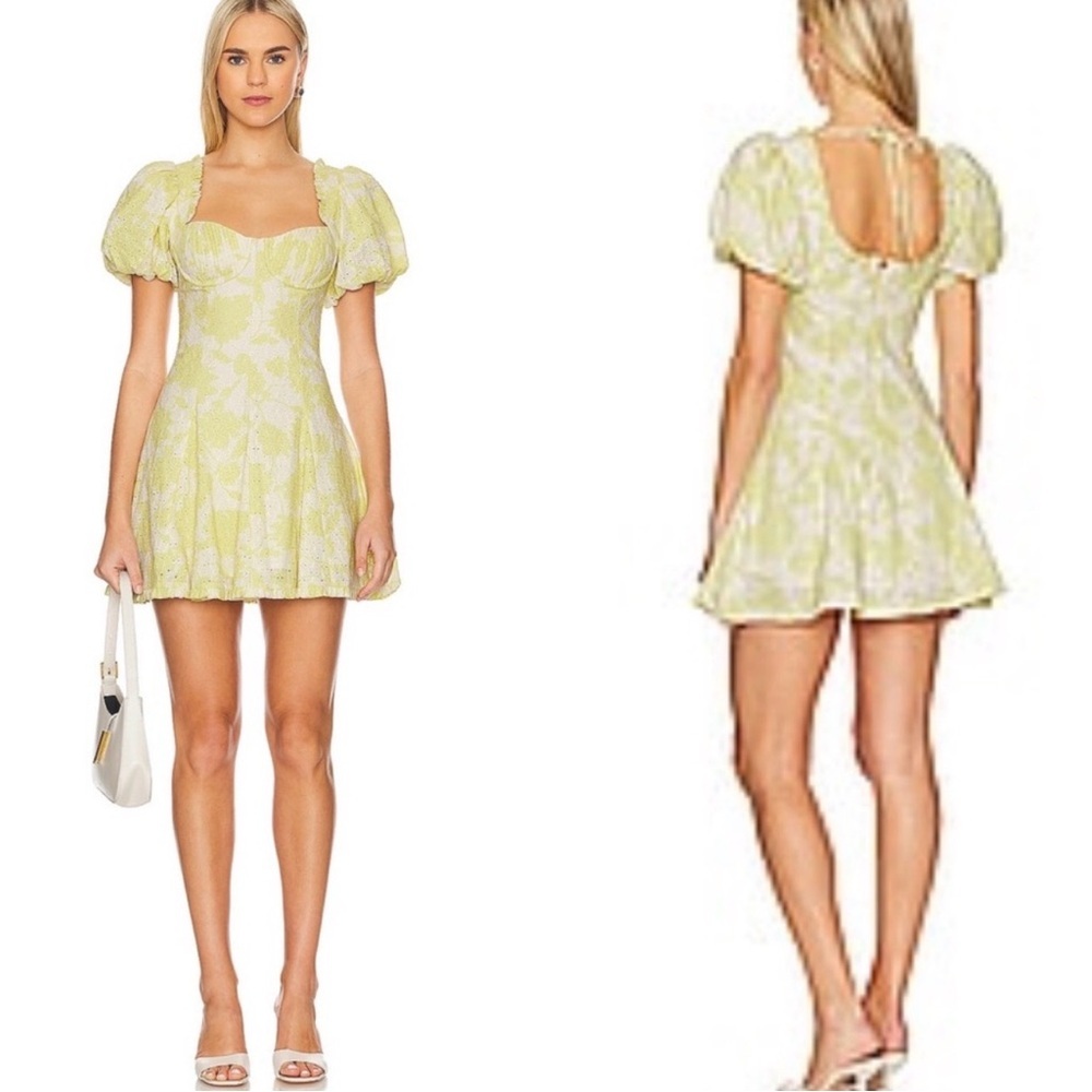 Revolve ASTR The Label Emmalou Eyelet Mini Dress Size‎ Medium